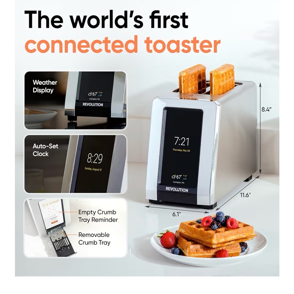 Revolution Silver Connected Toaster